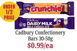 Farmer Jack's Cadbury Confectionery Bars offer