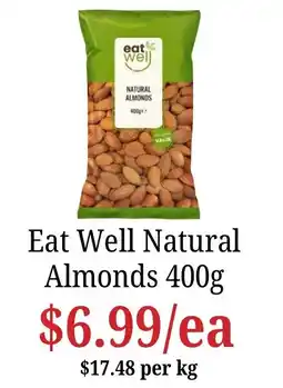 Farmer Jack's Eat Well Natural Almonds offer