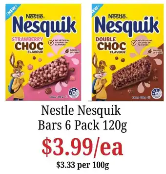 Farmer Jack's Nestle Nesquik Bars offer