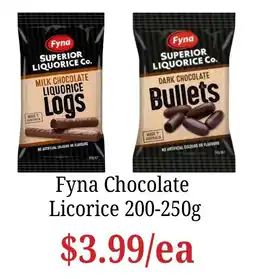 Farmer Jack's Fyna Chocolate Licorice offer