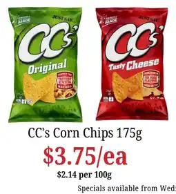 Farmer Jack's CC's Corn Chips offer
