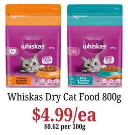 Farmer Jack's Whiskas Dry Cat Food offer