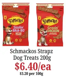Farmer Jack's Schmackos Strapz Dog Treats offer