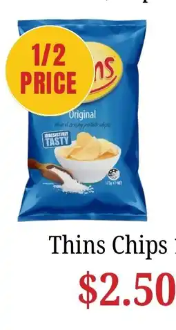 Farmer Jack's Thins Chips offer