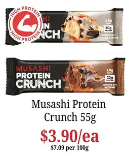 Farmer Jack's Musashi Protein Crunch offer
