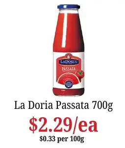 Farmer Jack's La Doria Passata offer