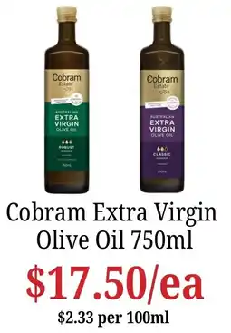 Farmer Jack's Cobram Extra Virgin Olive Oil offer
