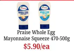 Farmer Jack's Praise Whole Egg Mayonnaise Squeeze offer