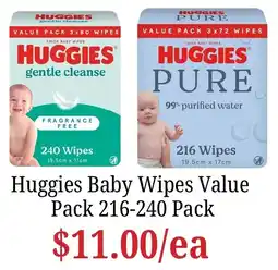 Farmer Jack's Huggies Baby Wipes Value offer