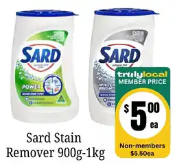 Farmer Jack's Sard Stain Remover offer