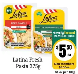 Farmer Jack's Latina Fresh Pasta offer