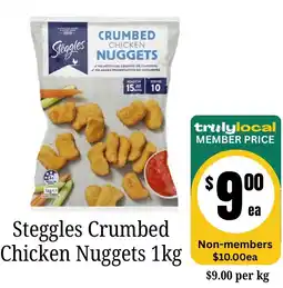 Farmer Jack's Steggles Crumbed Chicken Nuggets offer