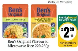 Farmer Jack's Ben's Original Flavoured Microwave Rice offer
