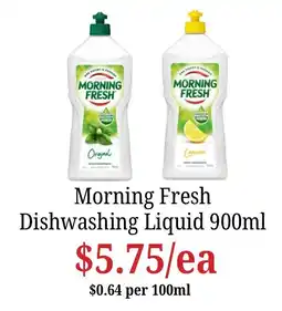 Farmer Jack's Morning Fresh Dishwashing Liquid offer