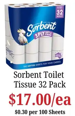 Farmer Jack's Sorbent Toilet Tissue offer