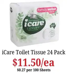 Farmer Jack's iCare Toilet Tissue offer