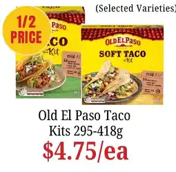 Farmer Jack's Old El Paso Taco Kits offer