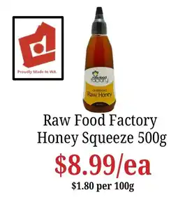 Farmer Jack's Raw Food Factory Honey Squeeze offer