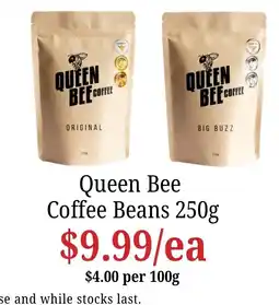 Farmer Jack's Queen Bee Coffee Beans offer