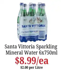 Farmer Jack's Santa Vittoria Sparkling Mineral Water offer