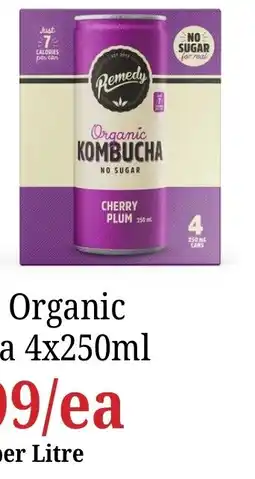 Farmer Jack's Remedy Organic Kombucha offer
