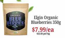 Farmer Jack's Elgin Organic Blueberries offer