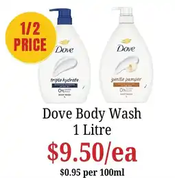 Farmer Jack's Dove Body Wash offer