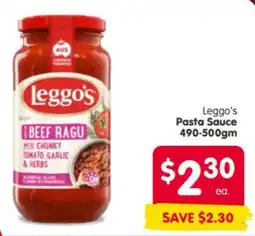 Spar Leggo's Pasta Sauce offer