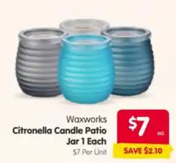 Spar Waxworks Citronella Candle Patio Jar offer