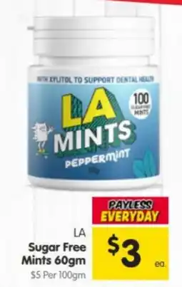 Spar LA Sugar Free Mints offer