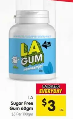Spar LA Sugar Free Gum offer
