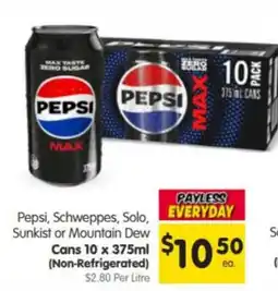 Spar Pepsi Max offer