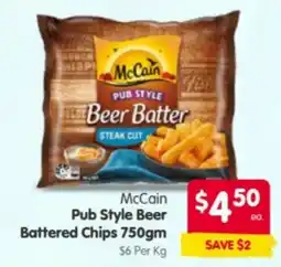 Spar McCain Pub Style Beer Battered Chips offer
