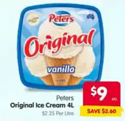 Spar Peters Original Ice Cream offer