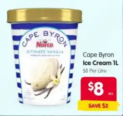 Spar Cape Byron Ice Cream offer