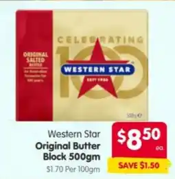 Spar Western Star Original Butter Block offer