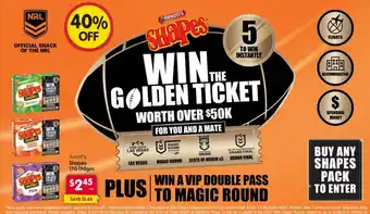 Spar Arnott's Shapes offer