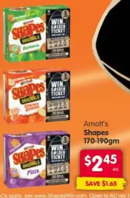 Spar Arnott's Shapes offer