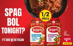 Spar Leggo's Pasta Sauce offer