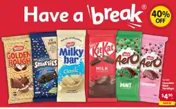 Spar Nestlé Chocolate Block offer