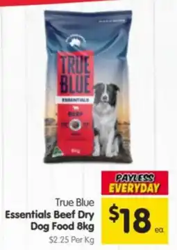 Spar True Blue Essentials Beef Dry Dog Food offer