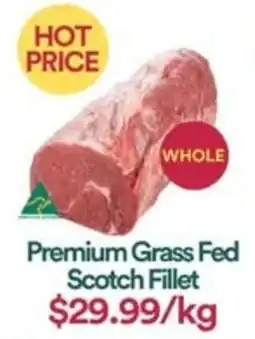 WHOLEFARMS Premium Grass Fed Scotch Fillet offer
