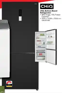 The Good Guys CHIQ 396L Bottom Mount Refrigerator offer