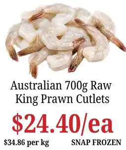Farmer Jack's Australian Raw King Prawn Cutlets offer