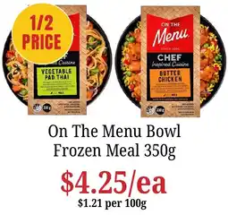 Farmer Jack's On The Menu Bowl Frozen Meal offer