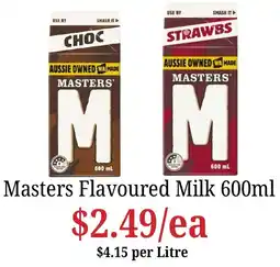 Farmer Jack's Masters Flavoured Milk offer