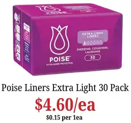 Farmer Jack's Poise Liners Extra Light offer