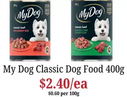 Farmer Jack's My Dog Classic Dog Food offer
