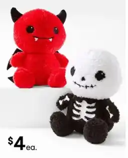 Kmart Devil and Skeleton Plush offer