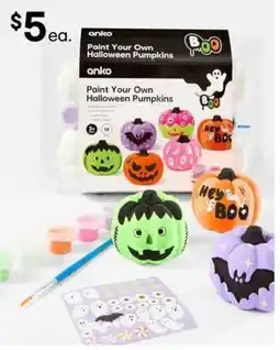 Kmart anko Paint Your Own Halloween Pumpkins offer